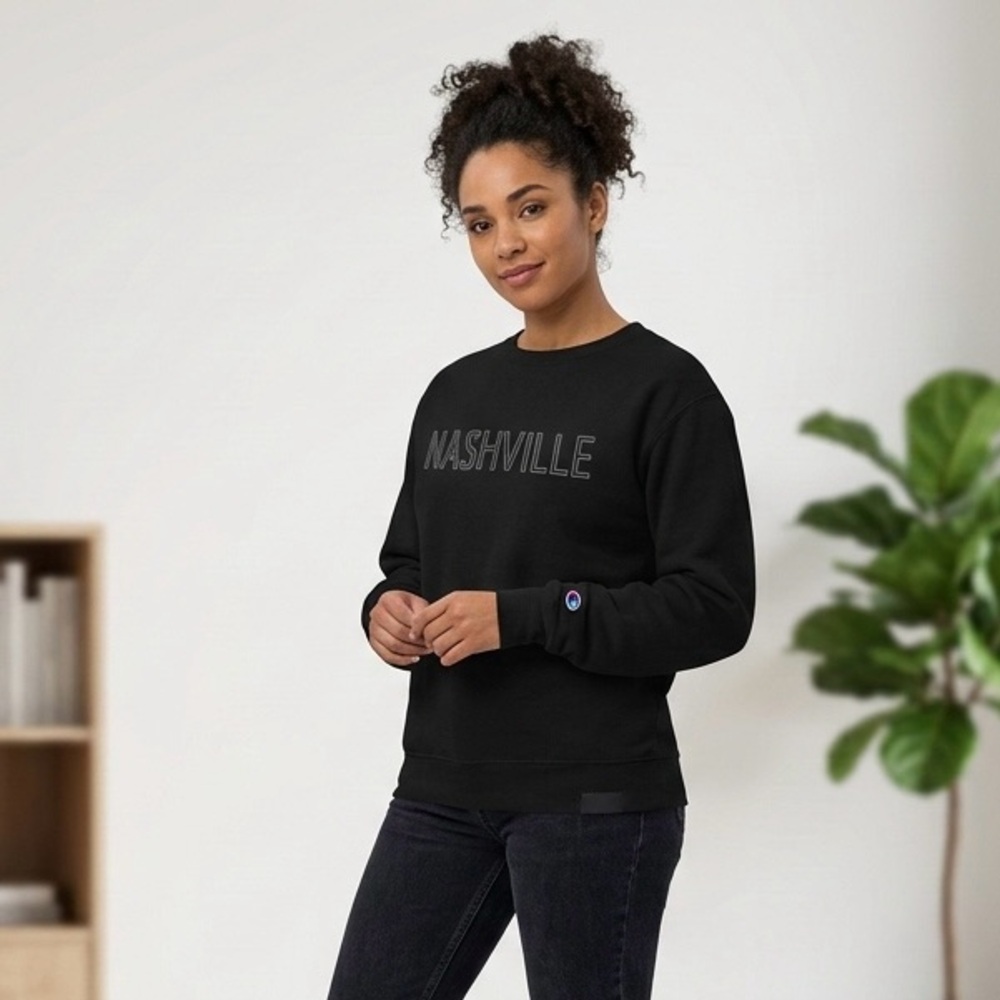 Nashville Embroidered Crewneck Sweatshirt